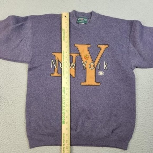 Vintage American Eagle Sweatshirt Mens Medium NY New York Crewneck 90s USA Made - Picture 7 of 14